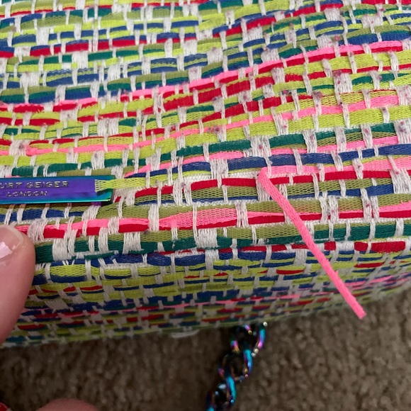 Kurt Geiger Tweed Rainbow Handbag - Picture 13 of 13